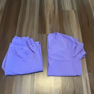 Purple Scrub Set